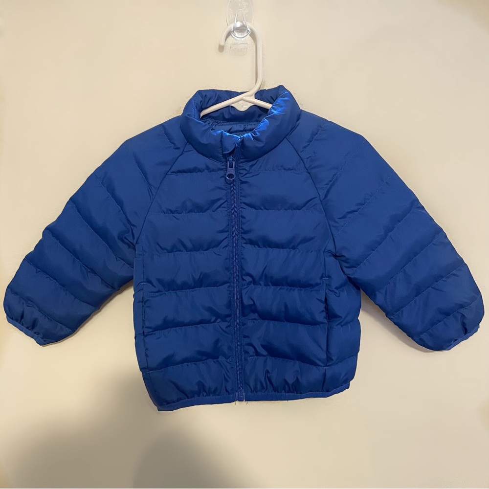Wonder Nation Blue Lightweight Puffer Coat Jacket Toddlers 18 Months